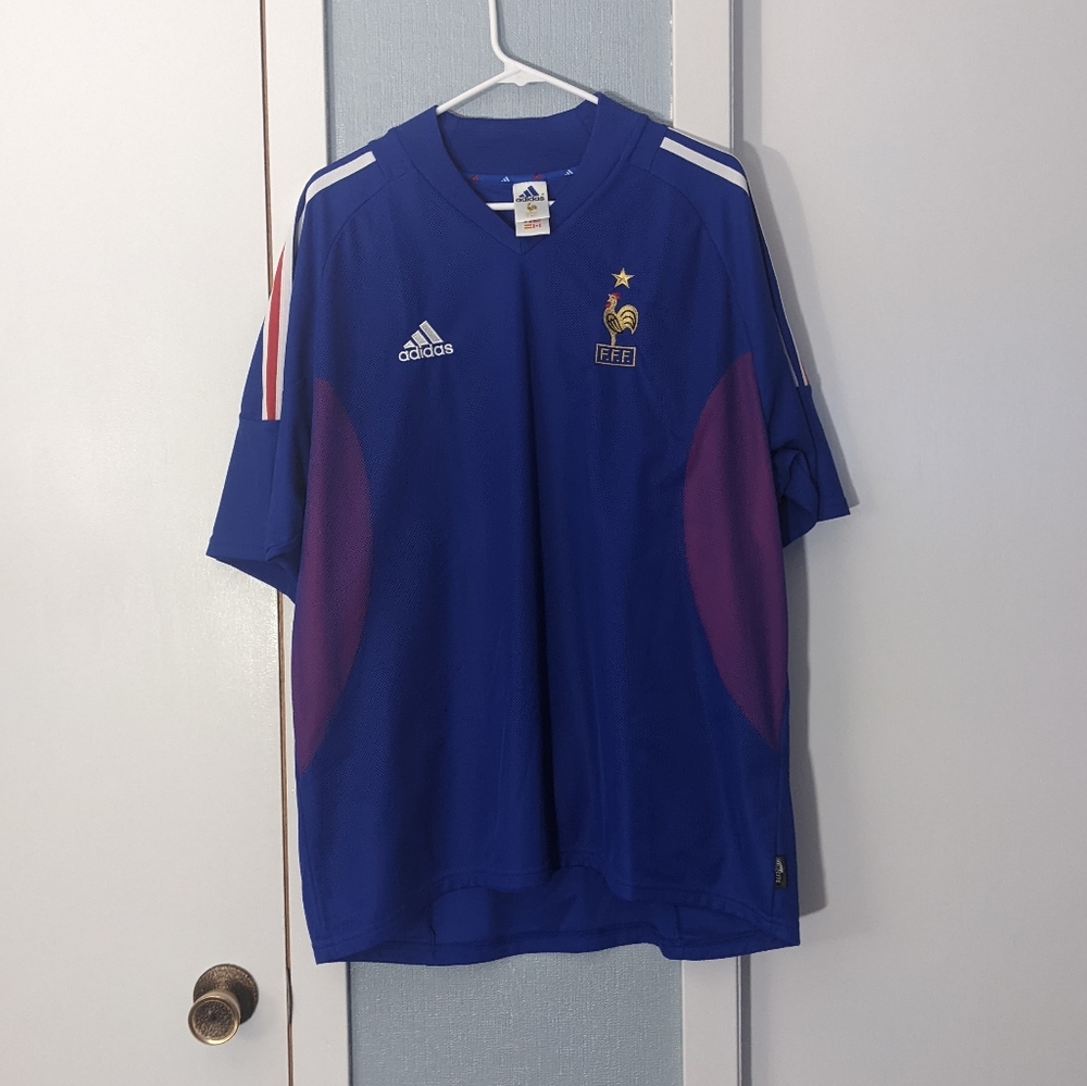 2002 France #10 Zidane - Adidas Jersey RARE Size XL - Picture 2 of 6